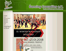 Tablet Screenshot of dancing-crocodiles.de